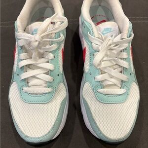 Nike Wmns Air Max Sneakers in White, Light Teal & Pink